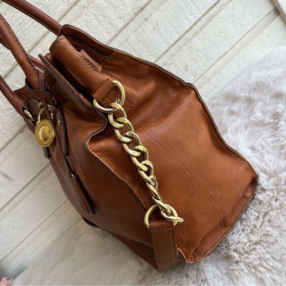 MICHAEL KORS Acorn Large Hamilton Tote Satchel Handbag Laptop Work Bag - Picture 6 of 12